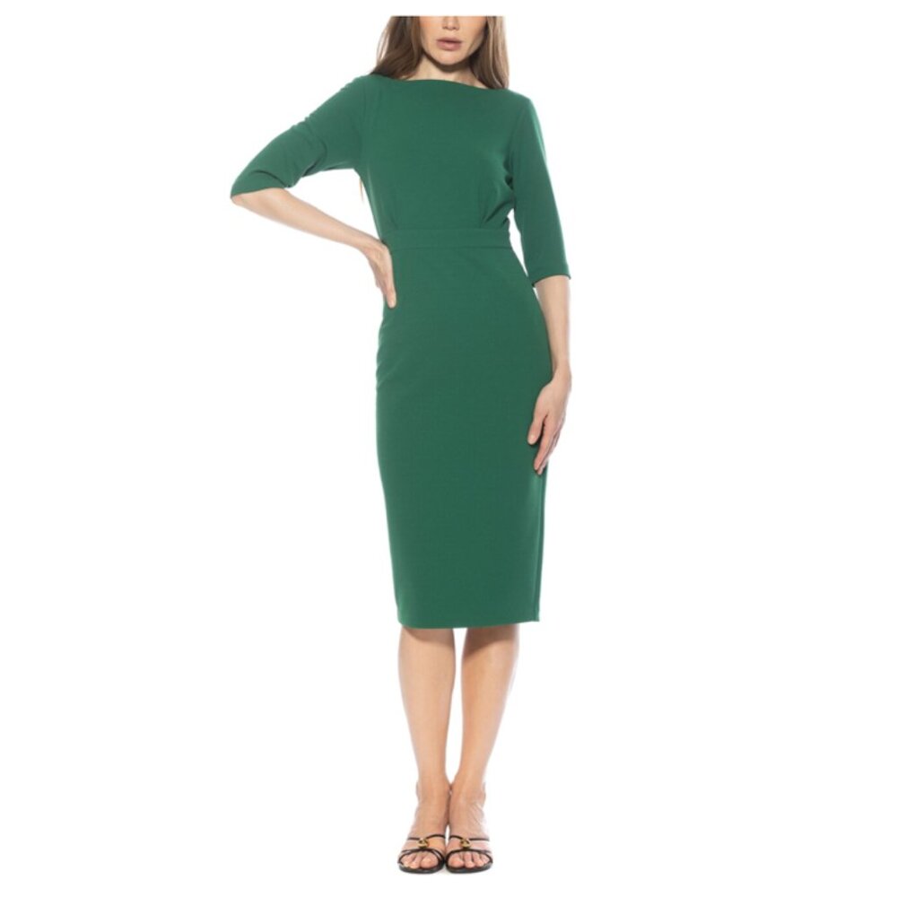 ALEXIA ADMOR Seraphina Dress in Green, XL 16-18 NWT